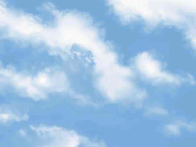Agua en estado gaseoso, nubes.