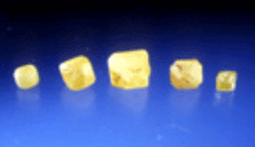 Diamantes artificiales de uso en la industria y joyería