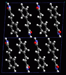 Cristal formado por moléculas orgánicas aisladas