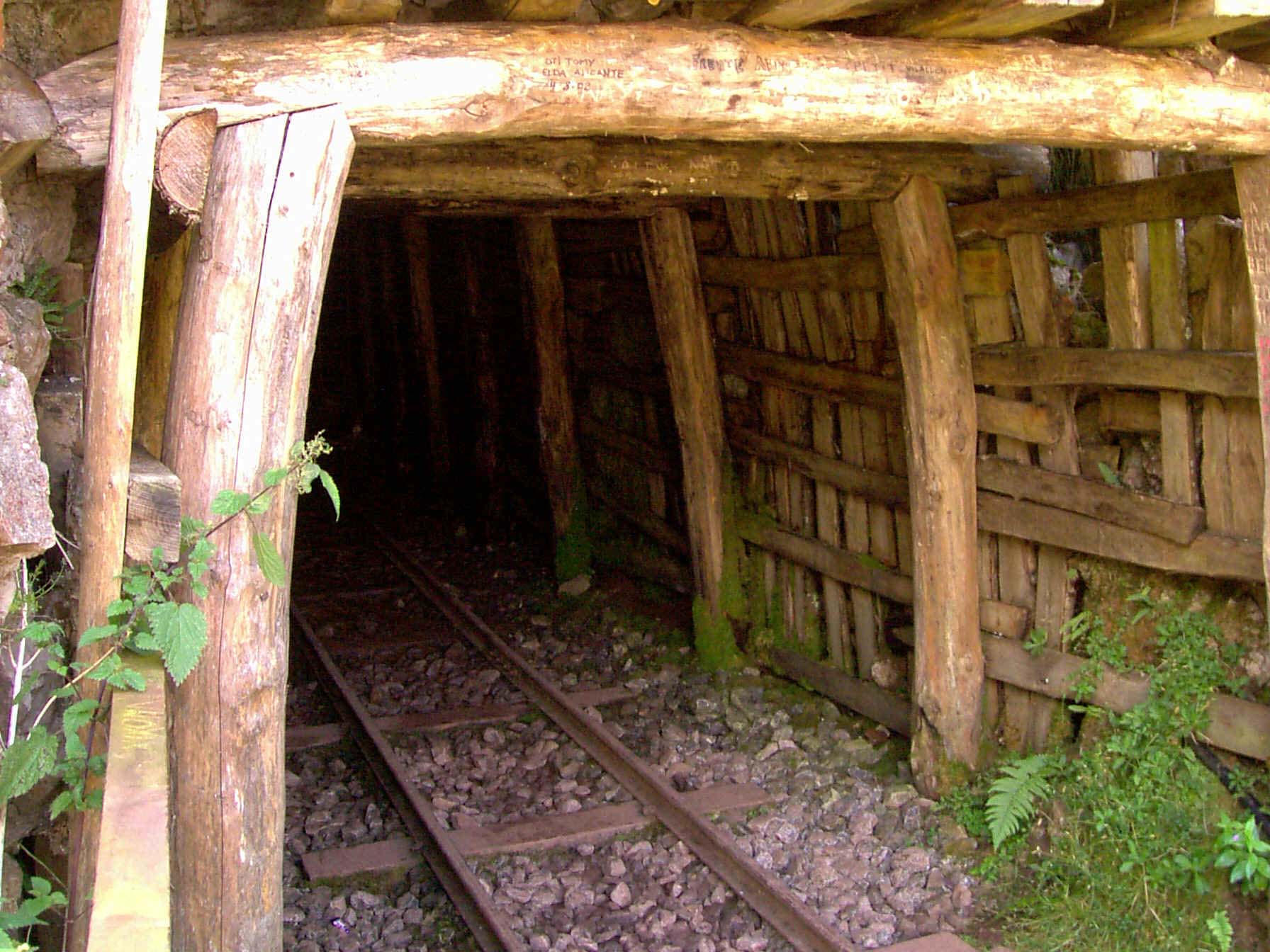 Entrada a una mina abandonada. Imagen: De Mier y Leva