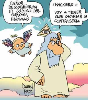 Visión humorística sobre el estudio del Genoma Humano.