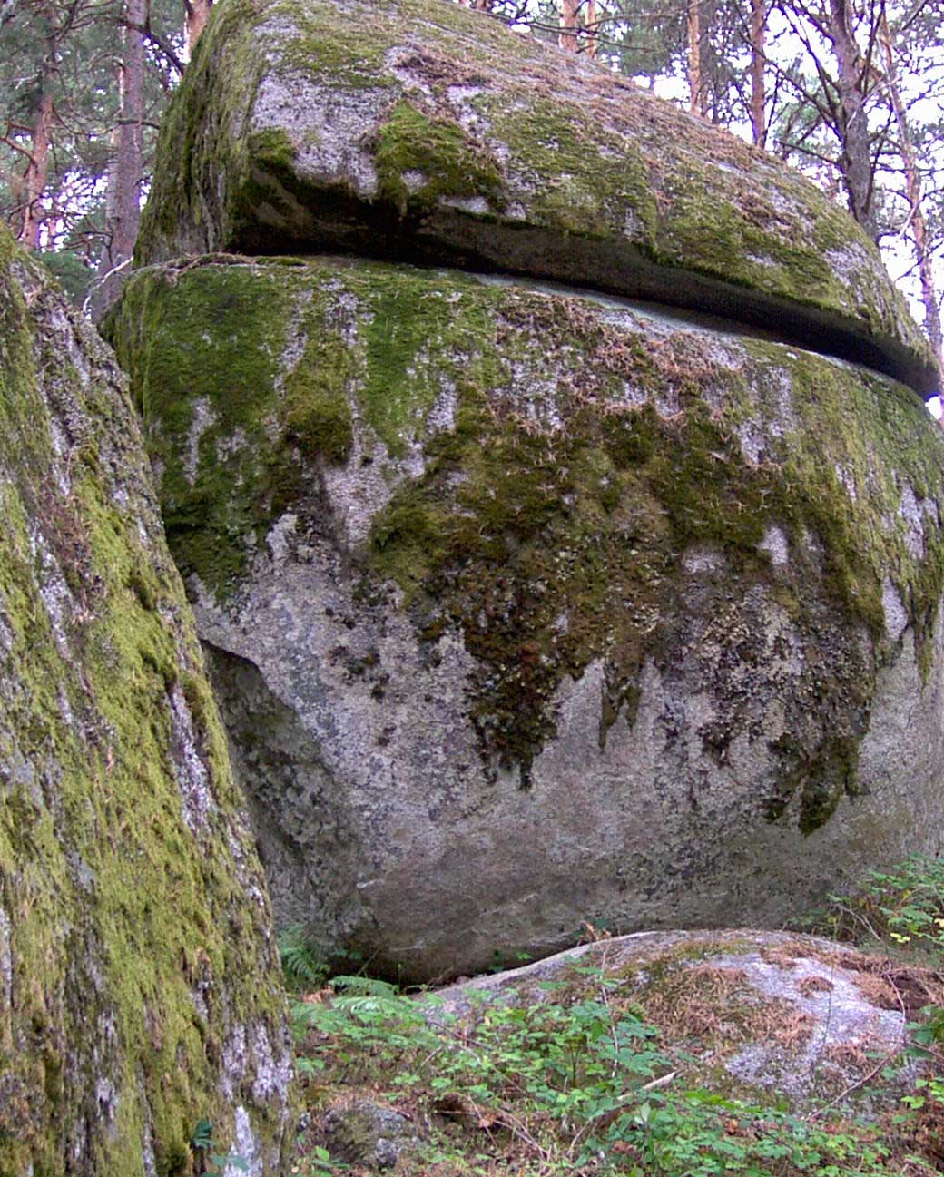Piedras graníticas meteorizadas y erosionadas. Imagen: De Mier y Leva.