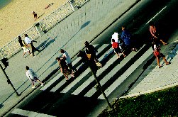Cruzar una calle pone en marcha todos nuestros sistemas, coordinados por el Sistema Nervioso.