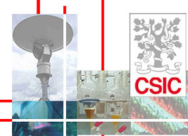 Logo del CSIC con mosaico de imágenes.